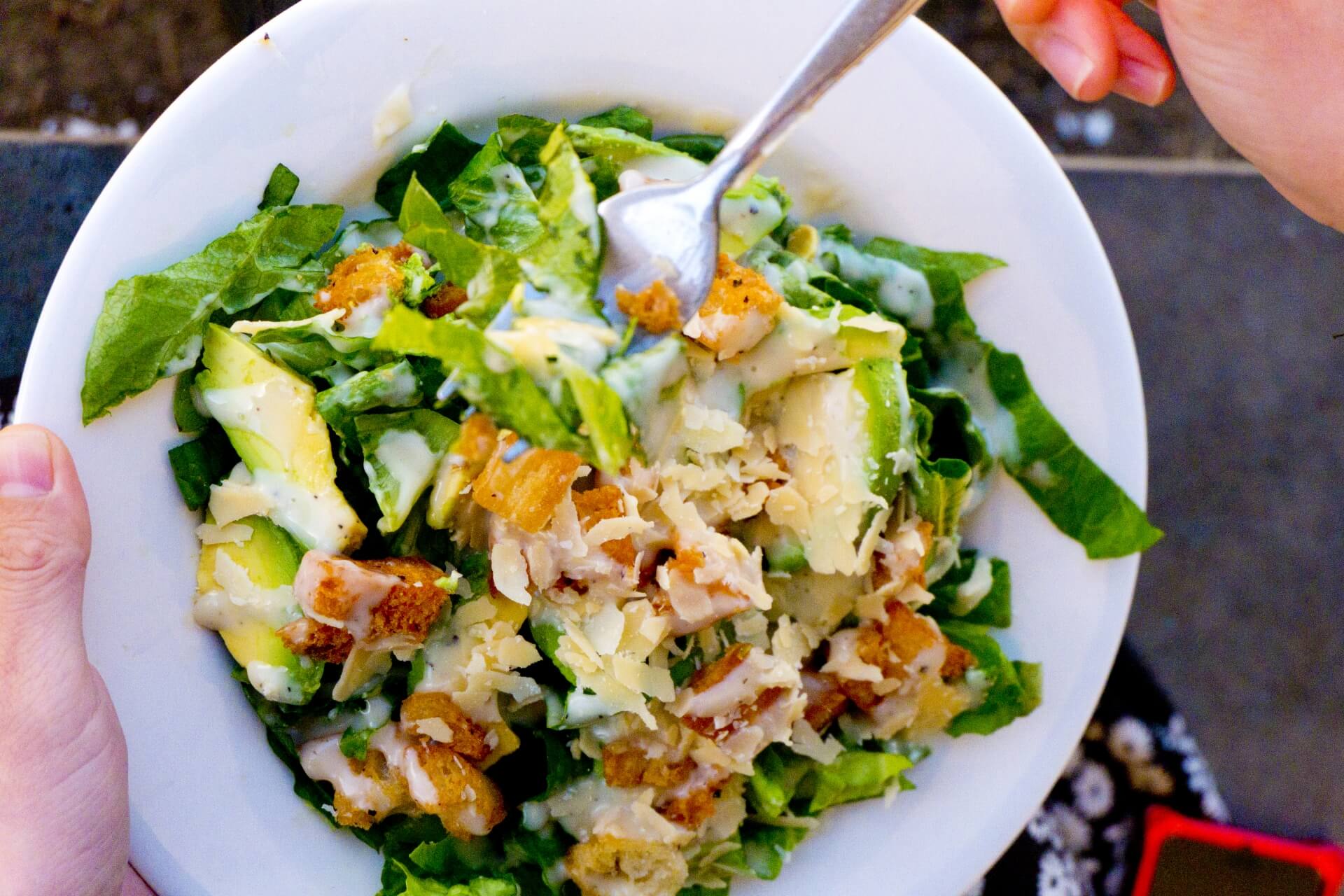 ヴィーガン用のサラダ